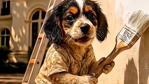 Poor Puppy’s Airport Moment Emotional puppy Ai story