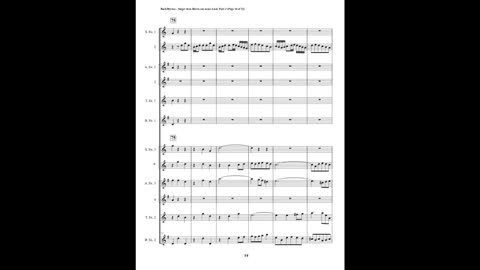 J.S. Bach – Motet: “Singet dem Herrn ein neues Lied”, Part 2 (Double Saxophone Choir)