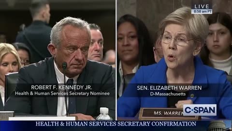 Elizabeth Warren is currently frantically begging RFK Jr. not to sue Big Pharma