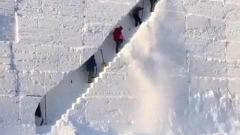 ✨🧊 Watch This Incredible Snow Staircase Formation! | FeedMyCuriosity