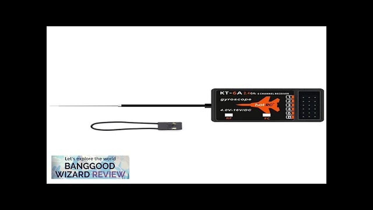 HOTRC KT-6A 2.4GHz 6CH PWM Receiver With Gyroscope for Mini RC Planes Review