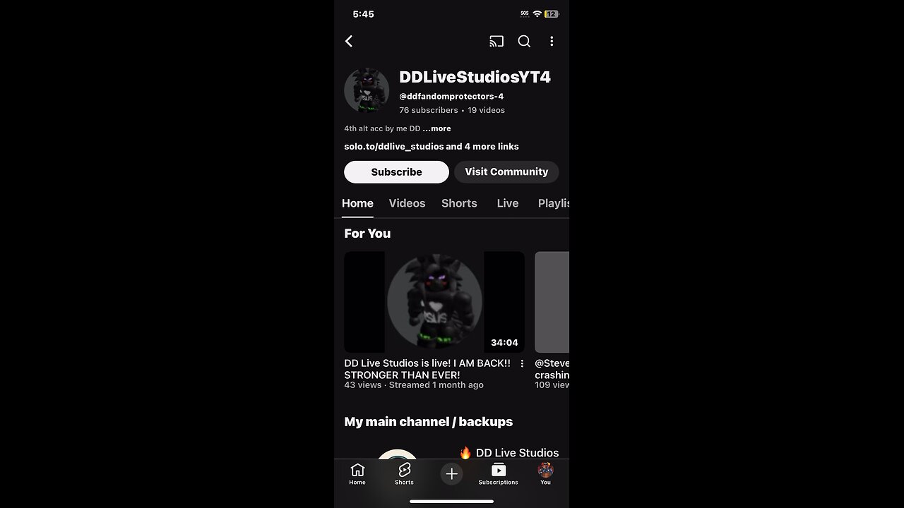 DD live Studios (Genaro Jackson) Predator Gangstalks my YouTube Out of nowhere