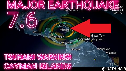 🚨MAJOR EARTHQUAKE & Tsunami WARNING in Caribbean! Cayman Islands!