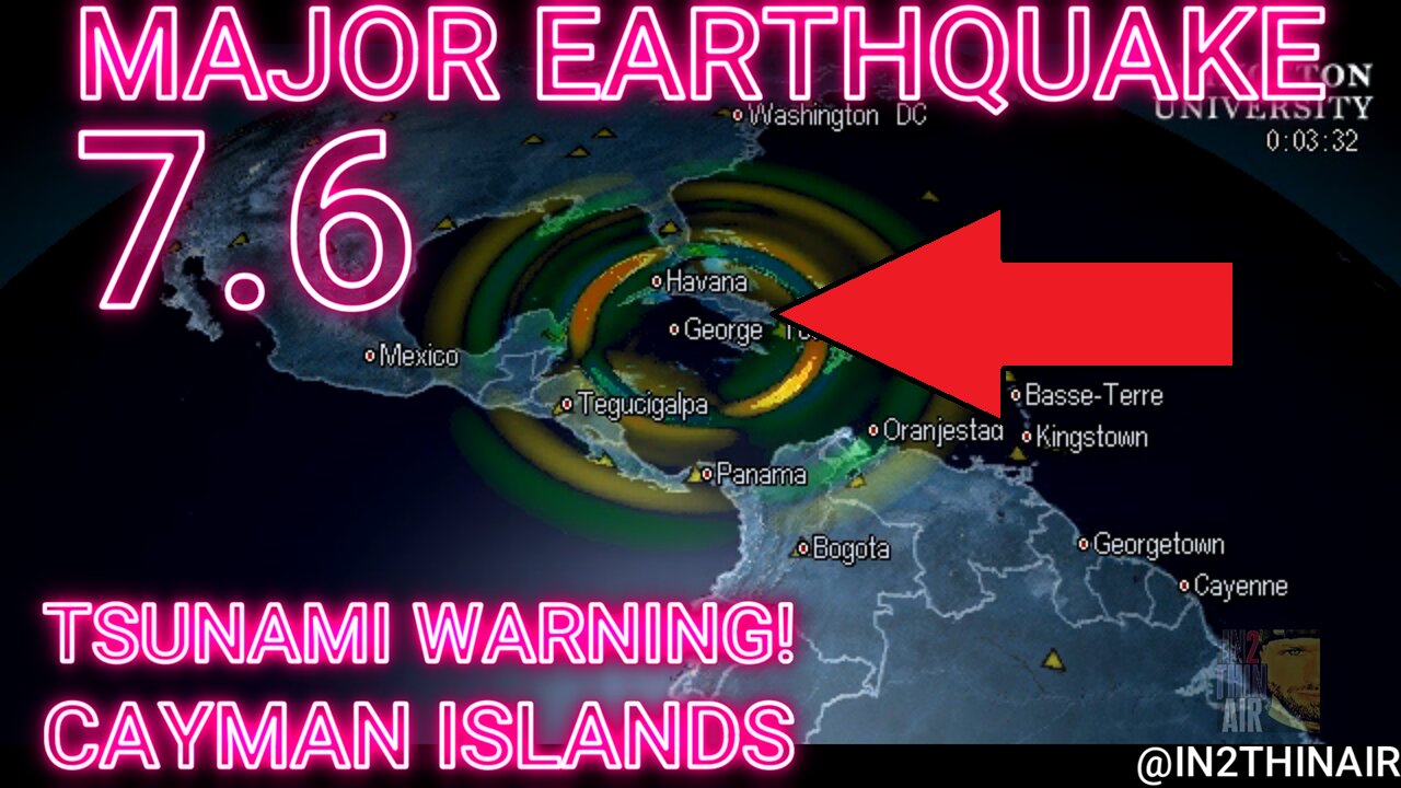 🚨MAJOR EARTHQUAKE & Tsunami WARNING in Caribbean! Cayman Islands!