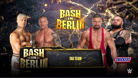 WWE 2k25 Cody Rhodes & Randy Orton vs Bronn Breakker & Bronson Reed