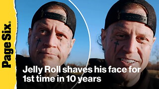 Slimmed-down Jelly Roll reveals dramatic new look after shaving his face for the first time in 10 years