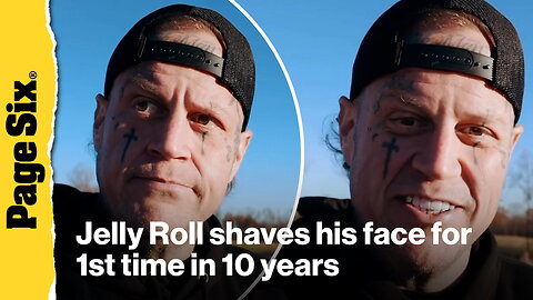Slimmed-down Jelly Roll reveals dramatic new look after shaving his face for the first time in 10 years