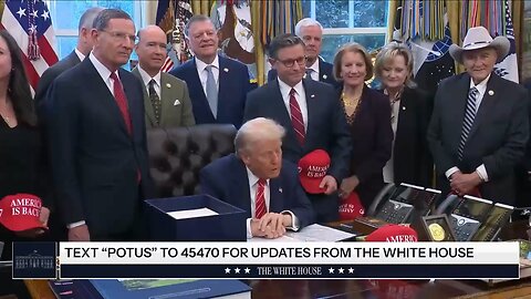 BREAKING: President Trump signs Bill to reopen the government