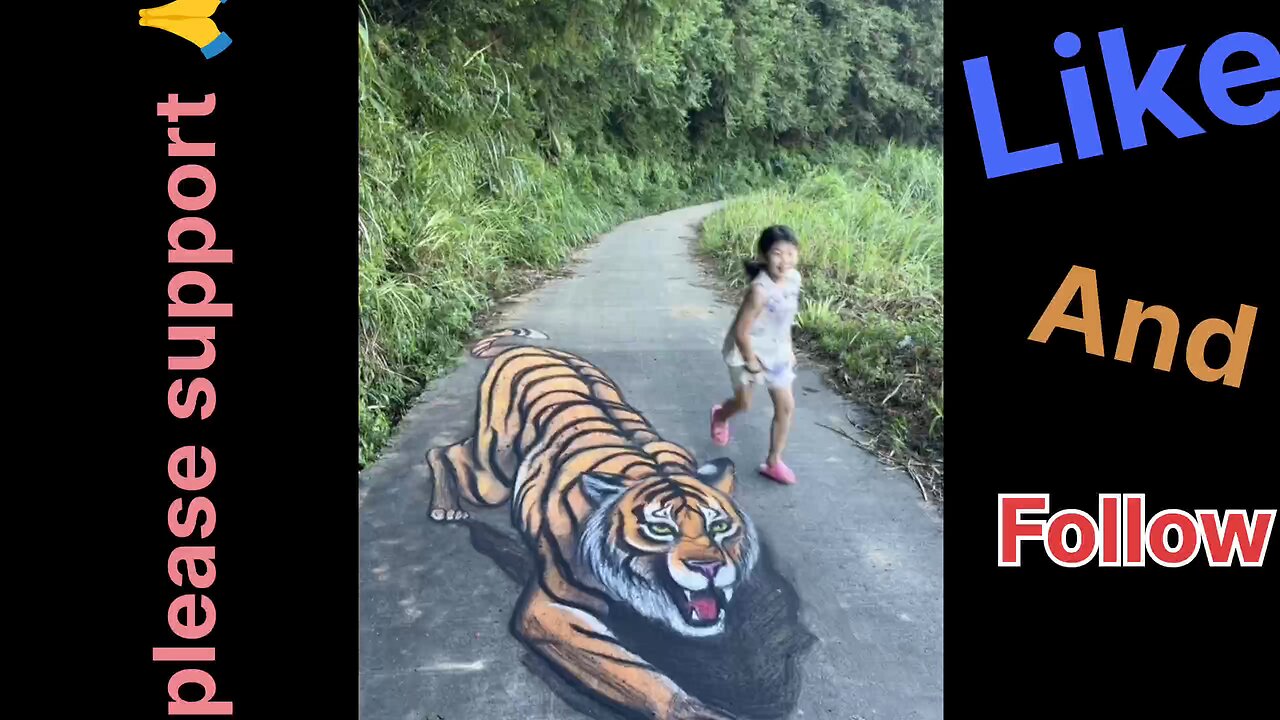 People walking on the road started running away in fear after seeing the chart of Illusion.
