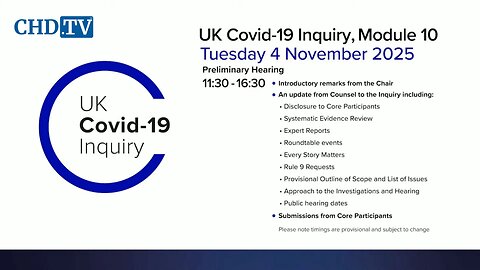 UK COVID-19 Inquiry Meeting | Nov. 4