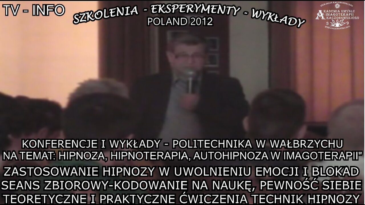 ZASTOSOWANIE HIPNOZY W UWOLNIENIU EMOCJI I BLOKAD. SEANS ZBIOROWY - KODOWANIE NA NAUKĘ,PEWNOŚC SIEBIE.