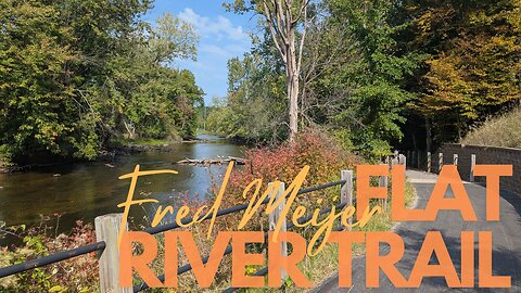 ALL NEW TRAIL Fred Meijer Flat River Trail | Hike POV, ASMR