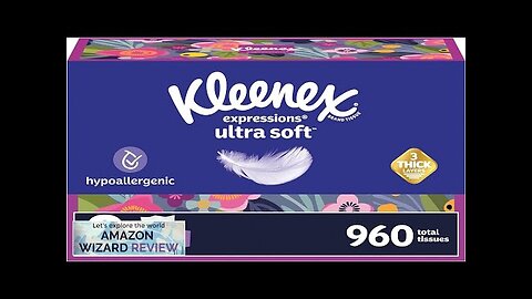 Kleenex Expressions Ultra Soft Facial Tissues 8 Flat Boxes 120 Tissues per Review