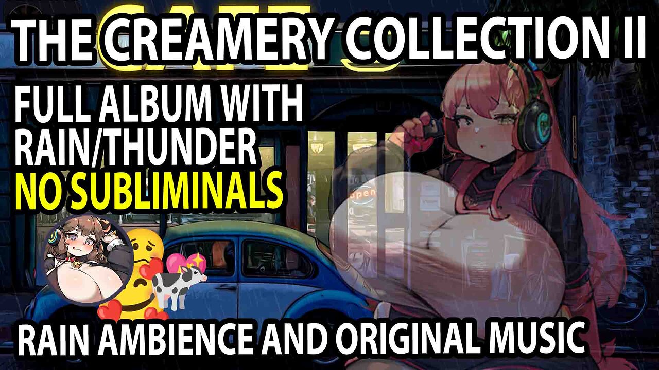 (FULL ALBUM) The Creamery Collection 2 - New and Original Music with Rain Ambience 💖🎶🐄