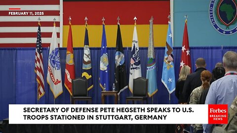 Secretary Of Defense Pete Hegseth Speaks To U.S. Troops In Stuttgart, Germany