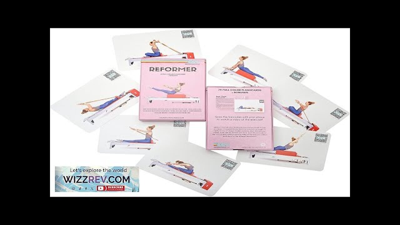 OnlinePilatesClasses Pilates Reformer Deck with Free Video Tutorials Fitness Flash Cards Review