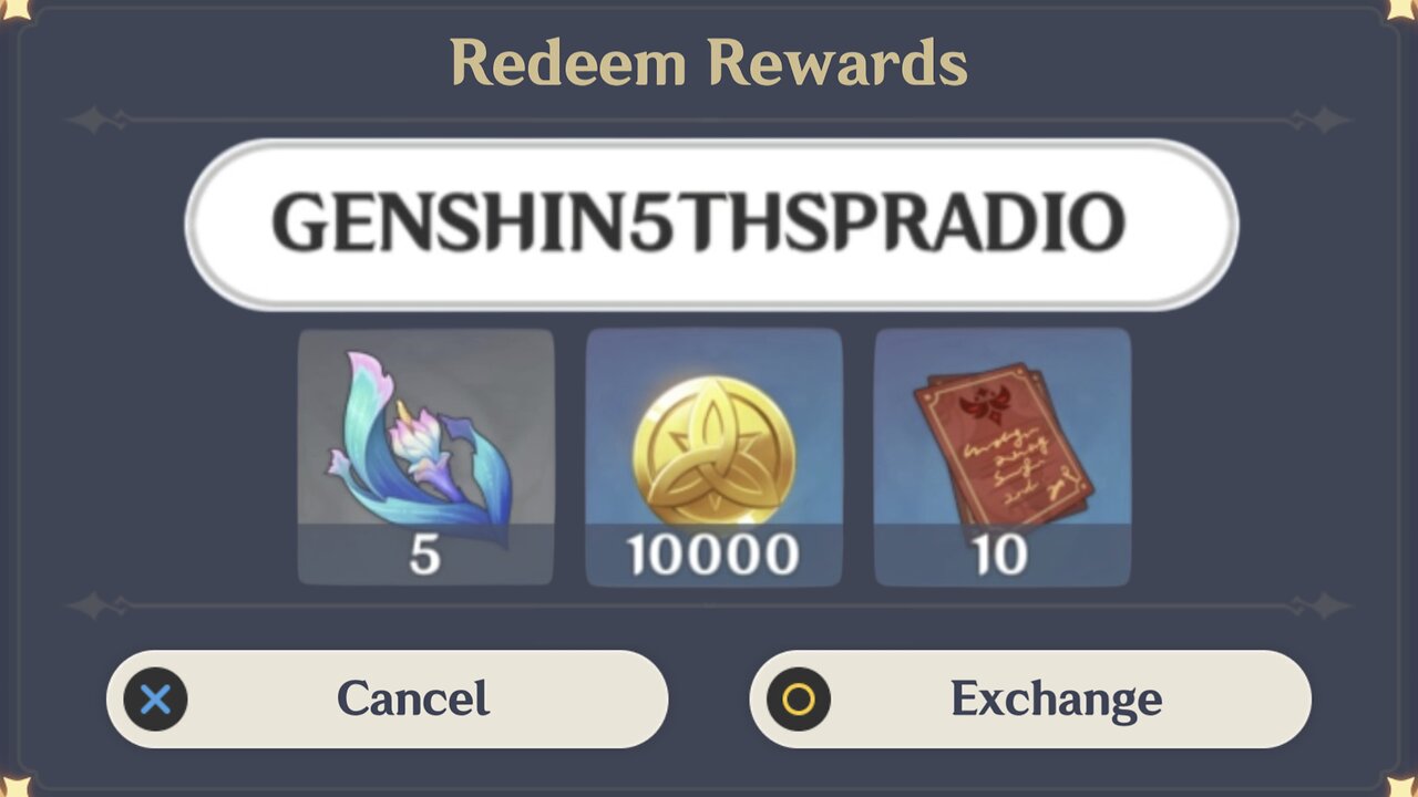 October 1, 2025 ITEM Code (Genshin Impact)