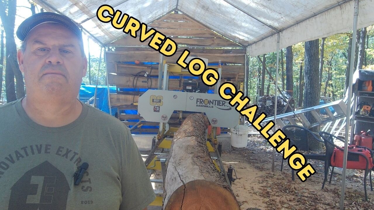 This Log Was BENT Like a Banana I Turned It Into Perfect Lumber