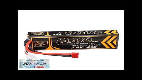 ZOP Power 7.4V 5000mAh 45C 2S Lipo Battery T Plug for 1/10 Review