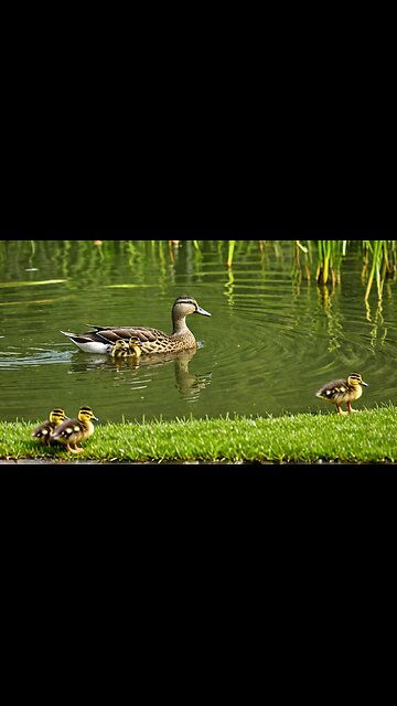 MOTHER Duck Leads Ducklings To Safety In Amazing Rescue?