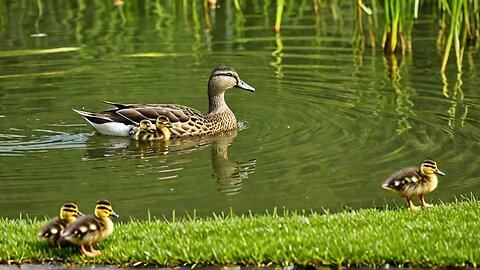 MOTHER Duck Leads Ducklings To Safety In Amazing Rescue?
