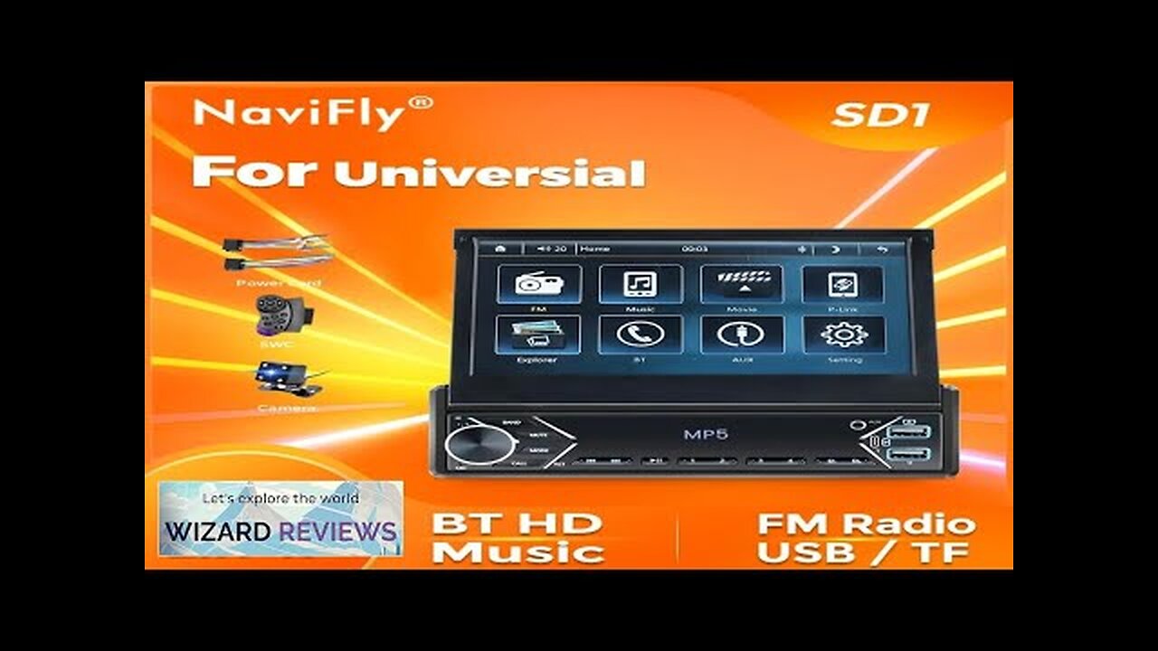 Navifly 1 Din Car Radio Stereo Universal 7-Inch HD Touch Screen Multimedia Review