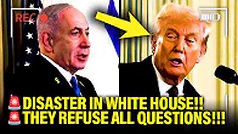 Trump REFUSES ALL QUESTIONS at DISASTER PRESSER with ISRAEL PM