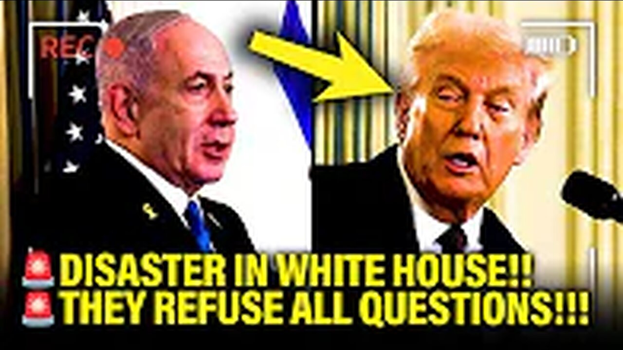 Trump REFUSES ALL QUESTIONS at DISASTER PRESSER with ISRAEL PM
