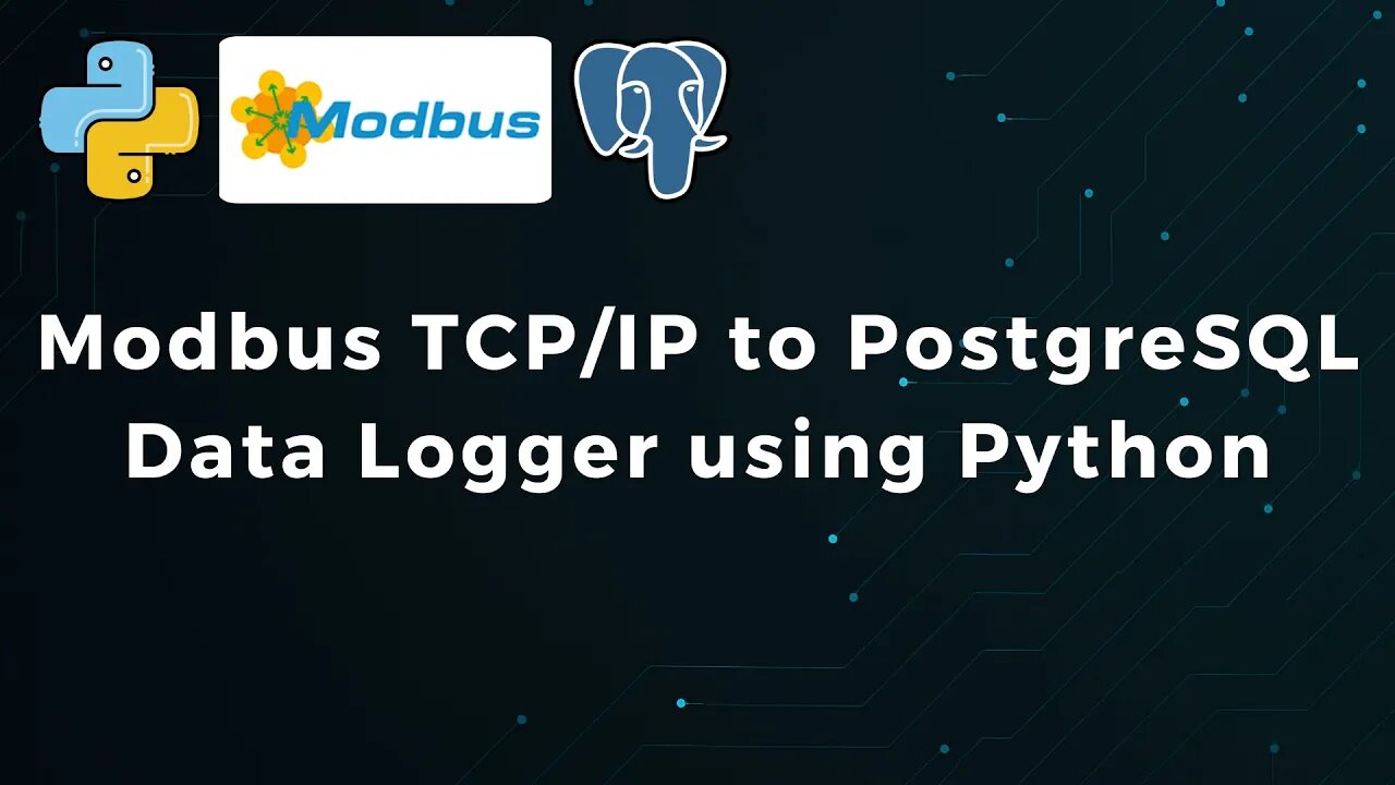 [BASIC] Modbus TCP/IP Device Data Logging to PostgreSQL Database using Python