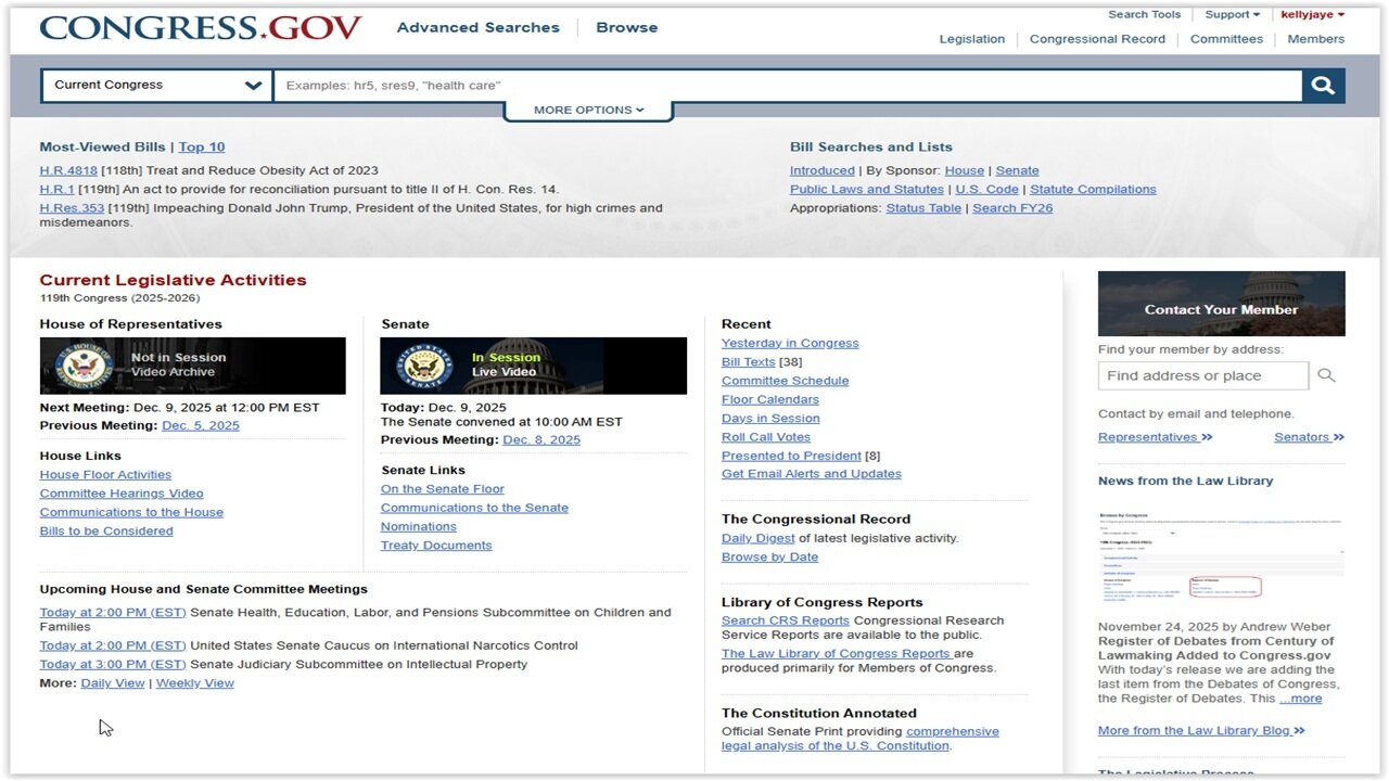 AM's The More You Know: 🧑 ⚖ ⚖ ✍ "How to Use Congress.gov" From Library of Congress