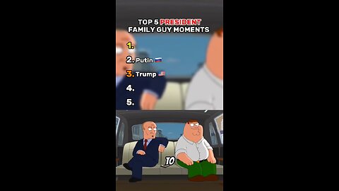 Ranking Best Family Guy President Moments I Folow me For More