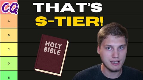 The S-TIER Books of the BIBLE