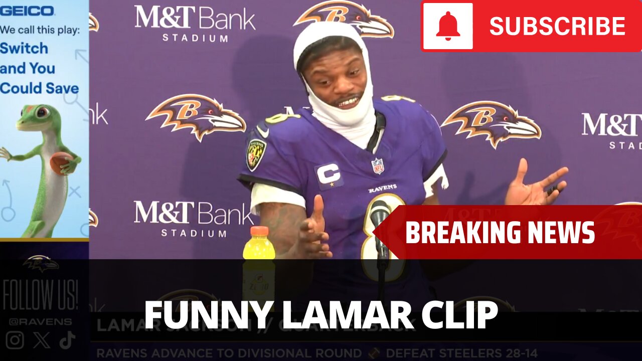 Lamar Jackson Makes Funny Derrick Henry Comparison