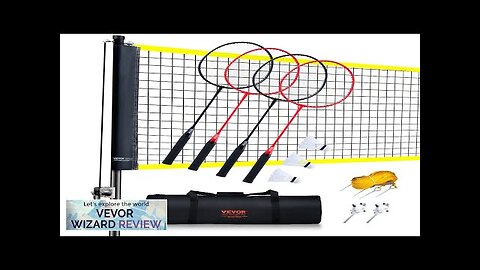 VEVOR Badminton Net Set Outdoor Backyard Beach Park Badminton Net Portable Badminton Review