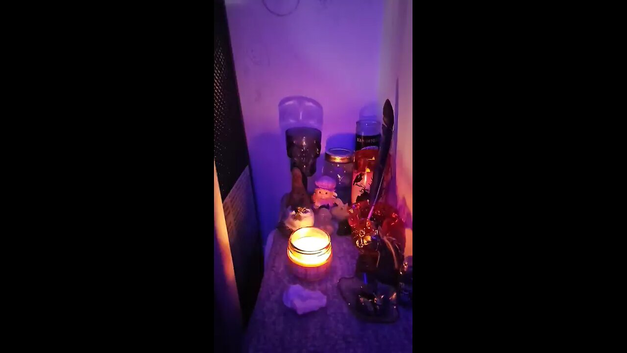 Finally, set up Loki's mini alter at our new place!