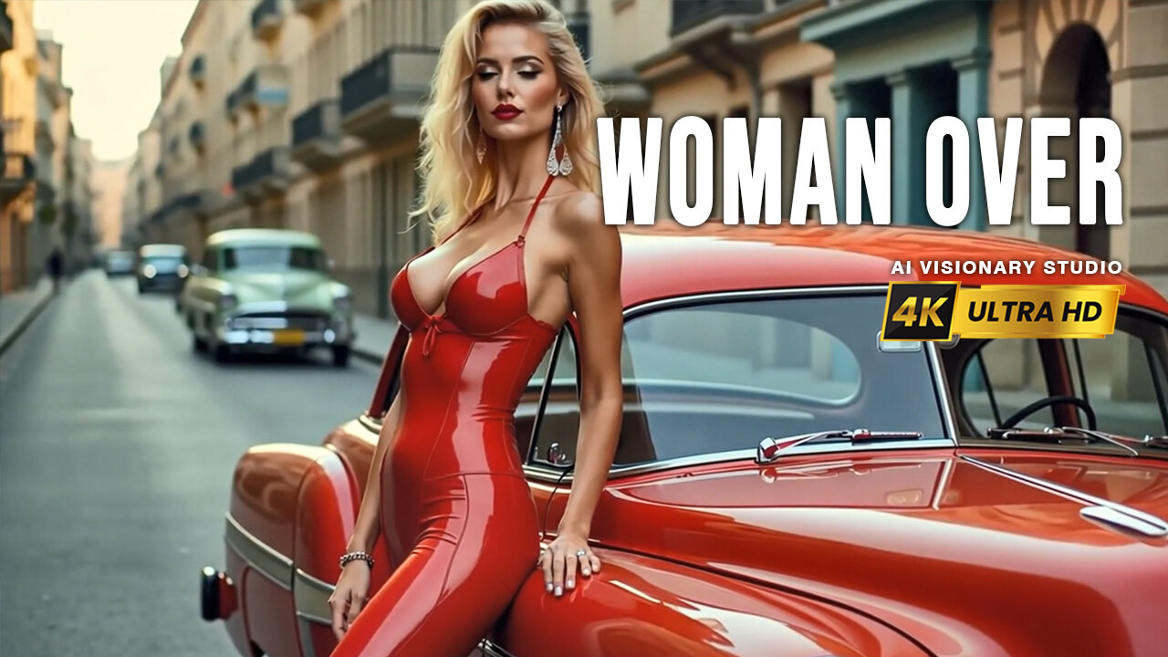 Woman Over 40 in Stunning Latex Bold Sexy Unstoppable Ai Video