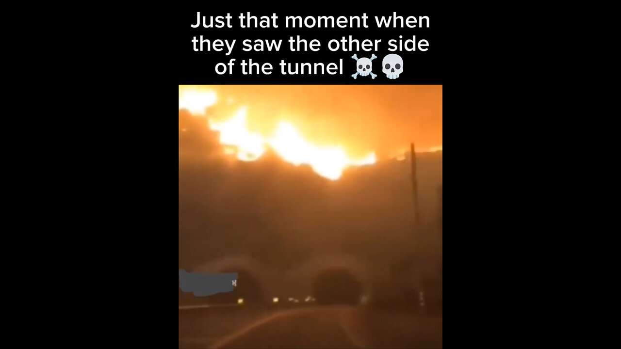 My favorite tunnel on my way to Malibu in the last 40 years 🥲🔥☠️