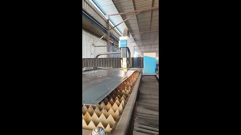 paddy thresher body pla laser cutting