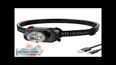 Smart Sensor Mini LED Headlamp Rechargeable Headlight Built-in Battery Led Headlamp Camping Review