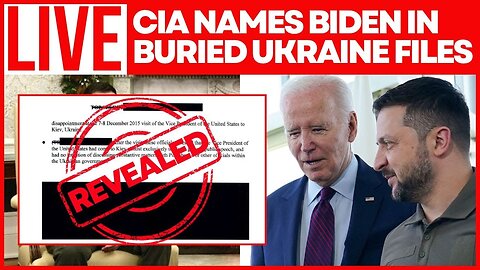 CIA vs BIDEN LIVE: Trump Administration's CIA Declassifies Secret Biden–Ukraine Report