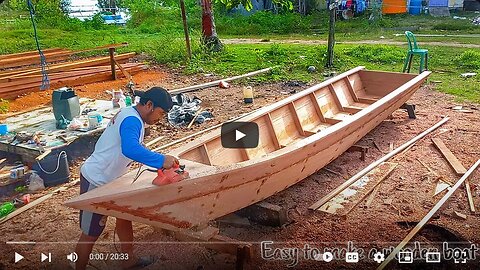 Easy way to make a wooden boat