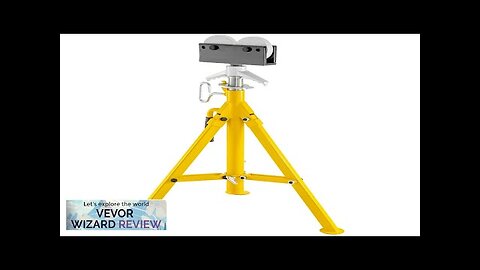 VEVOR 0.5-12 inch Roller Pipe Stand Adjustable Height 32"-55" Pipe 2500Lb Capacity Review