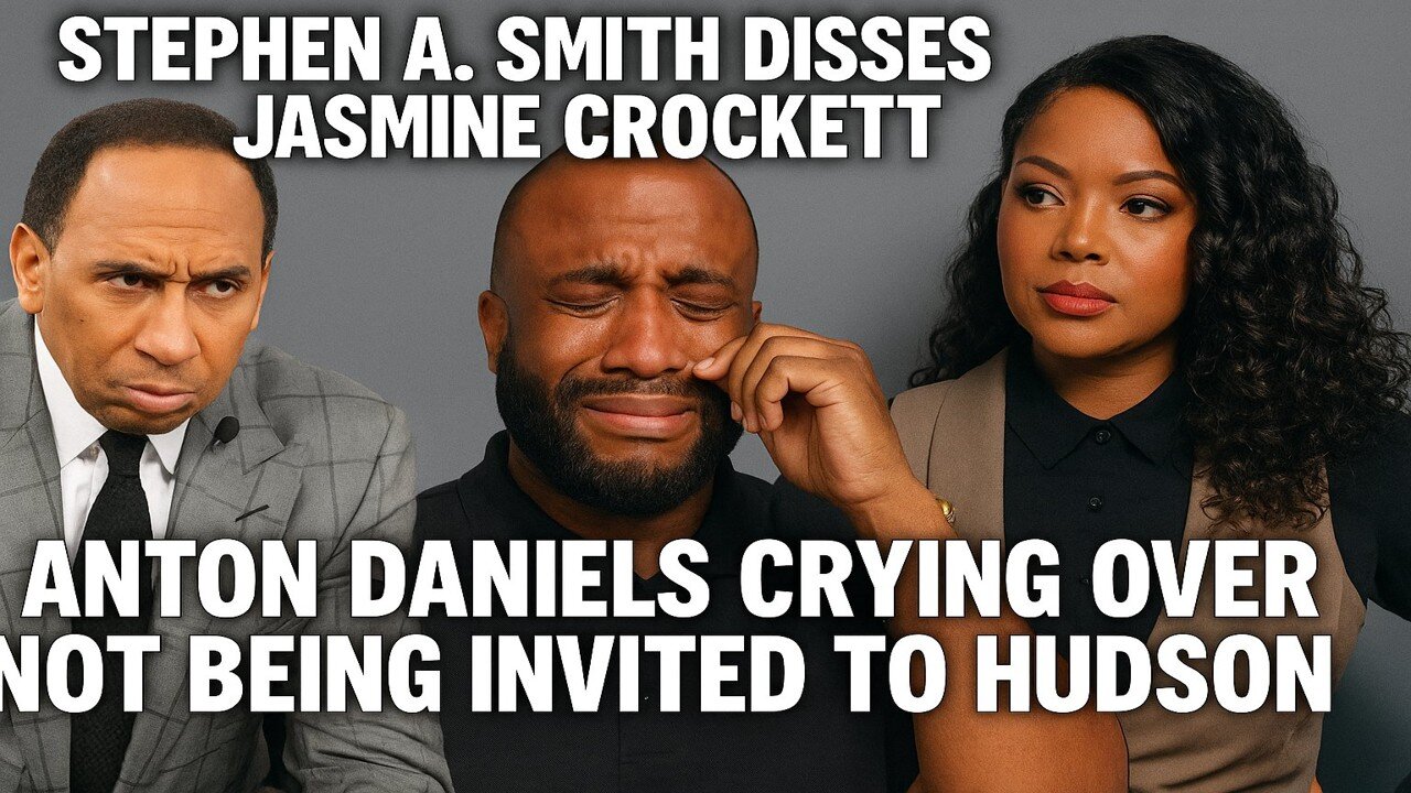 Stephen A Smith Disses Jasmine Crocket | Anton Daniels Crying Over Not Being Invited To Hudson