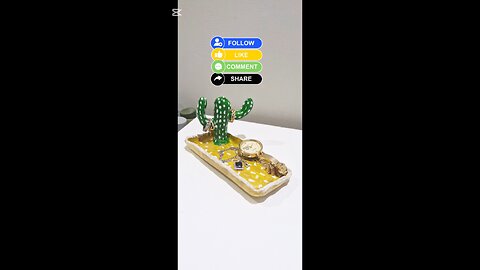 "Handcrafted with love. This cactus jewelry tray keeps your rings, earrings, and tiny treasures safe