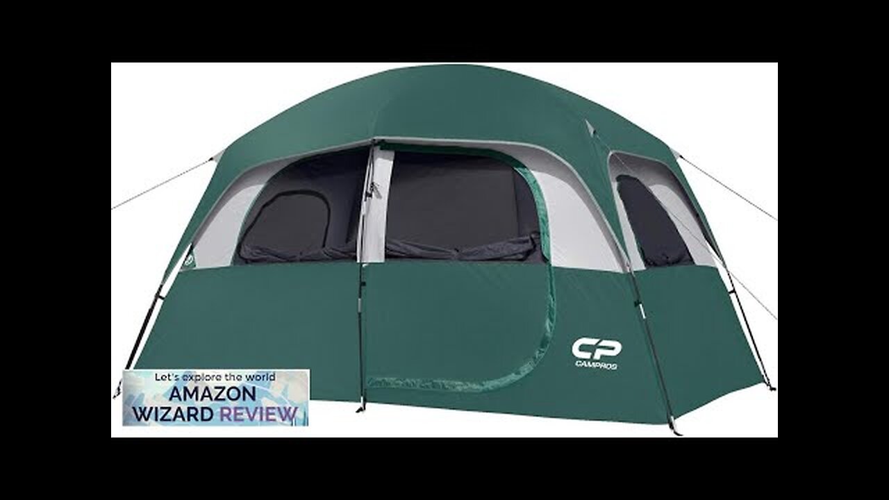 CAMPROS Tent-6/8-Person-Camping-Tents Waterproof Windproof Family Tent with Top Rainfly 4 Review