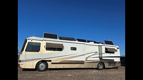 Winter Solar setup at Quartzsite, AZ