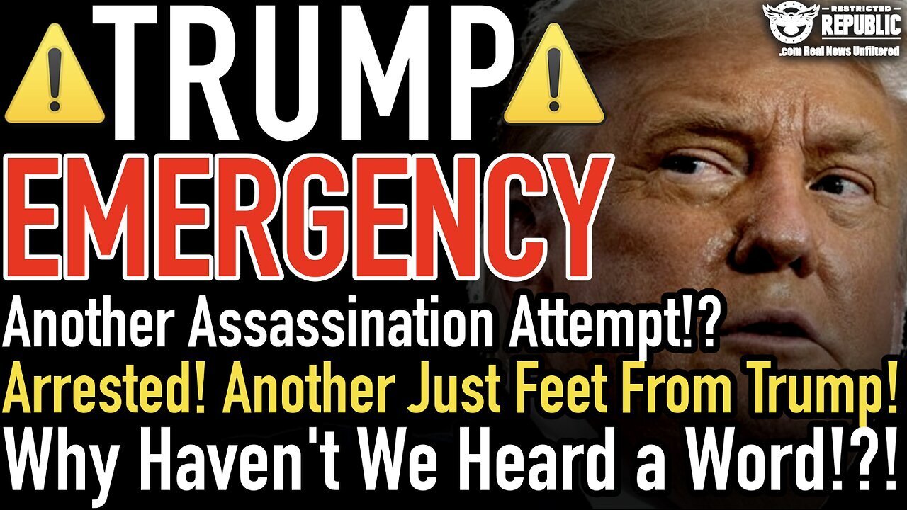 TRUMP EMERGENCY! Assassination Attempt? - Only Feet Away From Him - Why Haven't We Heard!!