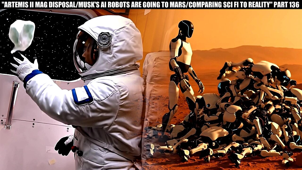 "ARTEMIS II MAG DISPOSAL/MUSK'S AI ROBOTS ARE GOING TO MARS/COMPARING SCI FI TO REALITY" PART 136