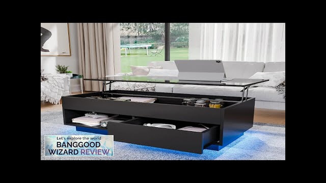 LED Lift Coffee Table The Ultimate Modern Furniture with Height Adjustment Review