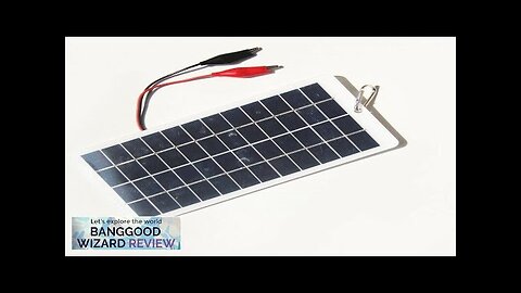 5V 12V Solar Panel 5W Output Outdoor Portable Solar System for Cell Review